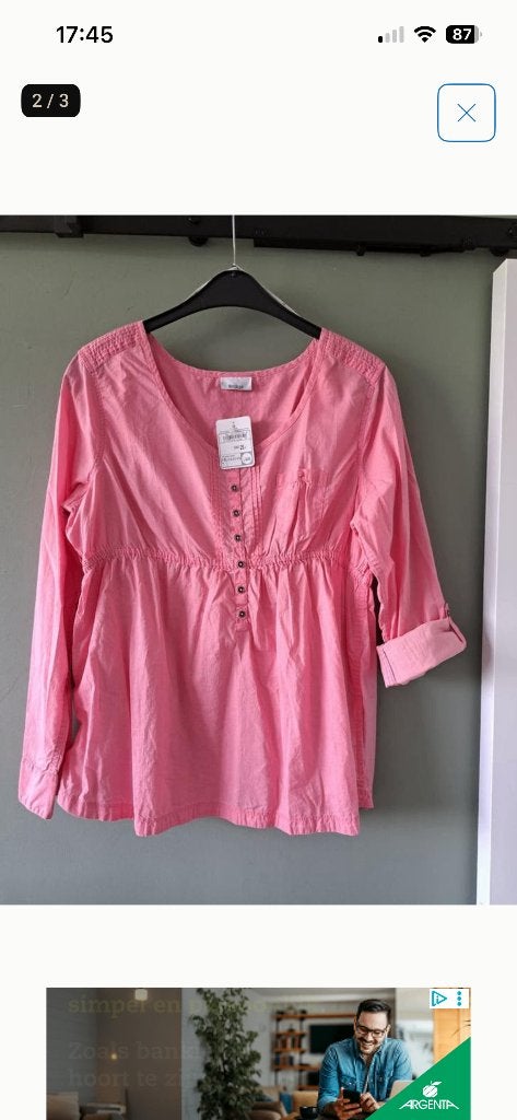 mooi roze tuniekje Jessica 42/44 nieuw, Verzenden, Maat 42/44 (L), Nieuw, Roze