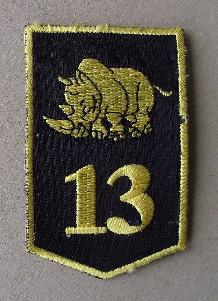 dt embleem - 13e Gemechaniseerde Brigade, Verzamelen, Ophalen of Verzenden, Landmacht, Nederland, Embleem of Badge