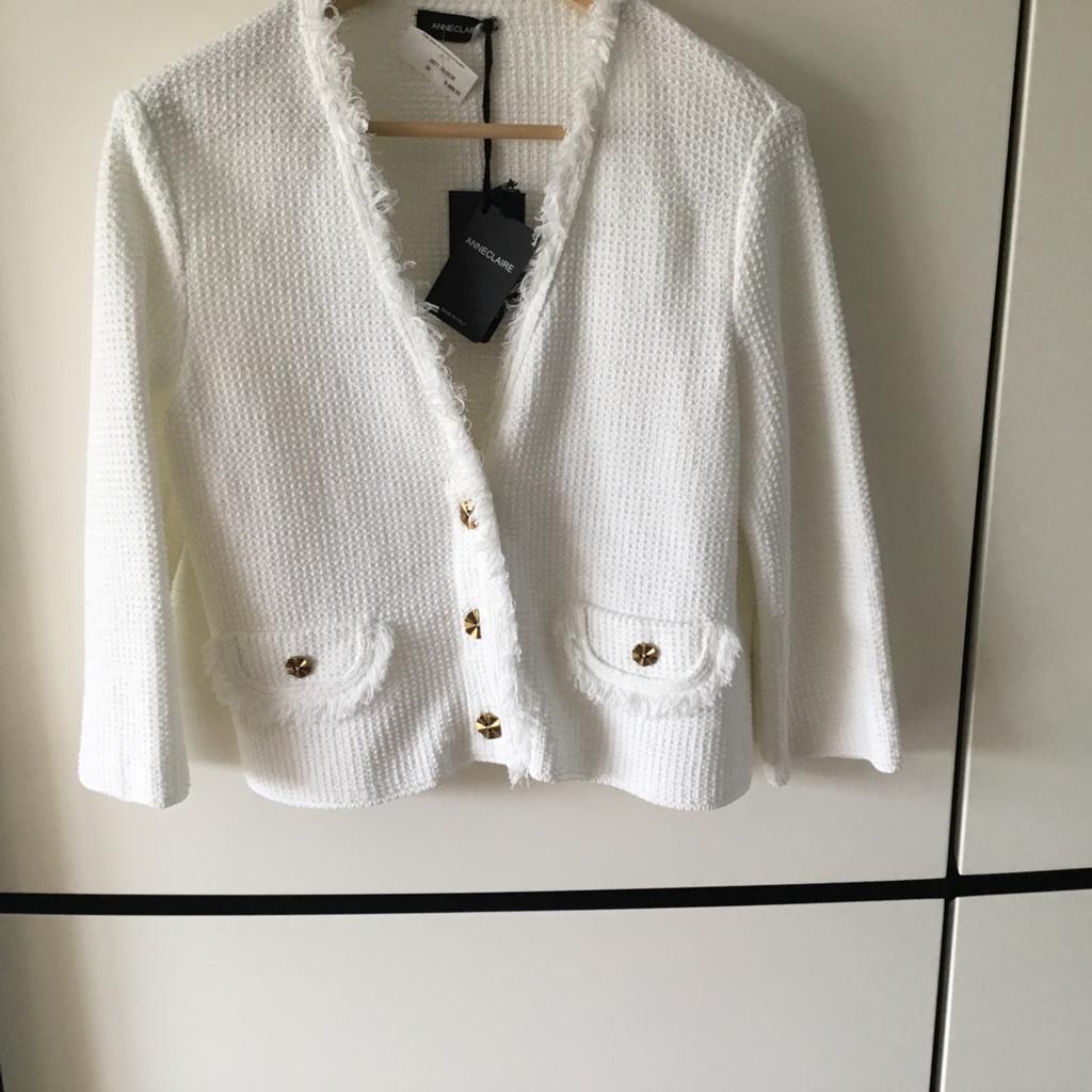 Prachtig kort jasje van Anneclaire, Kleding | Dames, Ophalen of Verzenden, Nieuw, Maat 38/40 (M), Wit