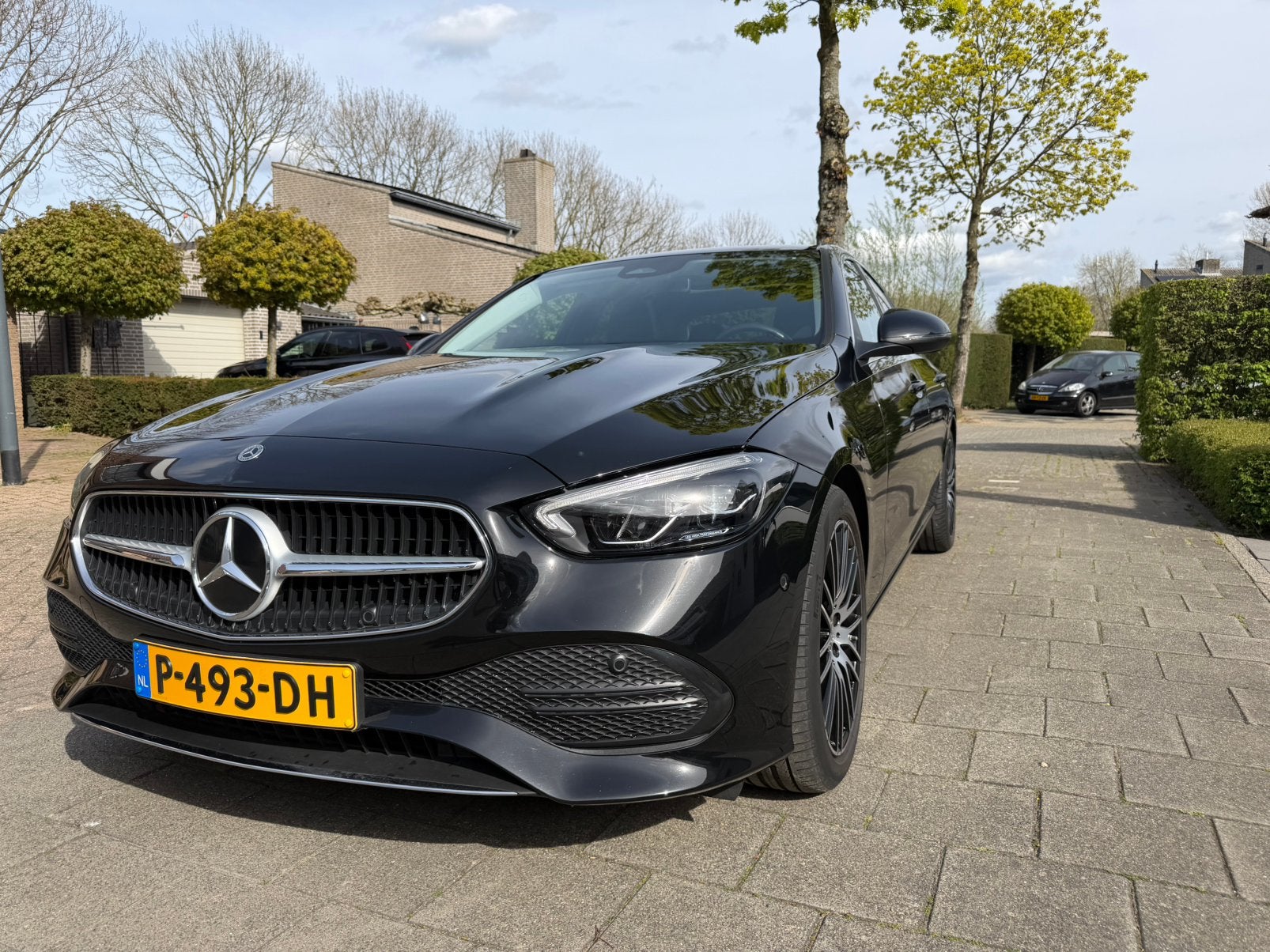 Mercedes-Benz C-Klasse C180 170pk 9G-TRONIC 2022 Zwart, Auto's, Automaat, 1800 kg, 4 cilinders, Zwart