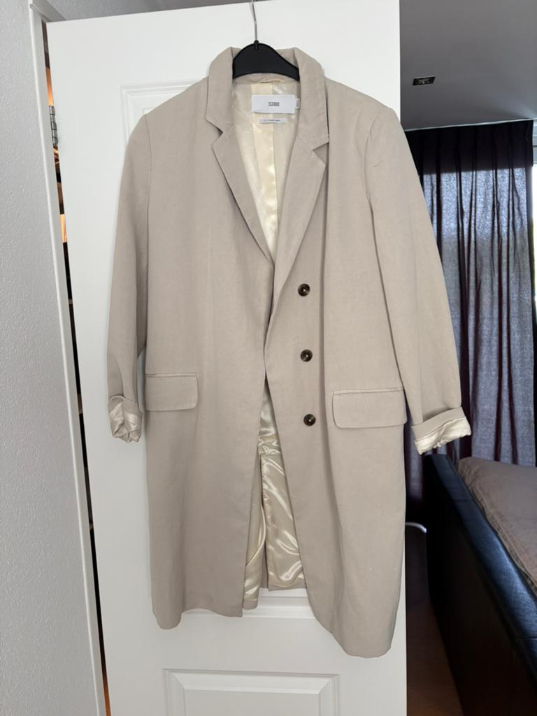 Closed beige lange jas / blazer, Ophalen of Verzenden, Zo goed als nieuw, Beige