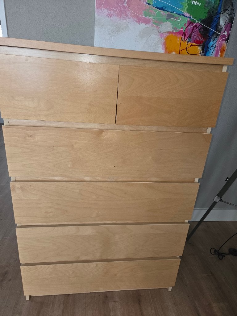 IKEA MALM Ladekast met 5 lades, Ophalen, Minder dan 50 cm, 5 laden of meer, 100 tot 150 cm