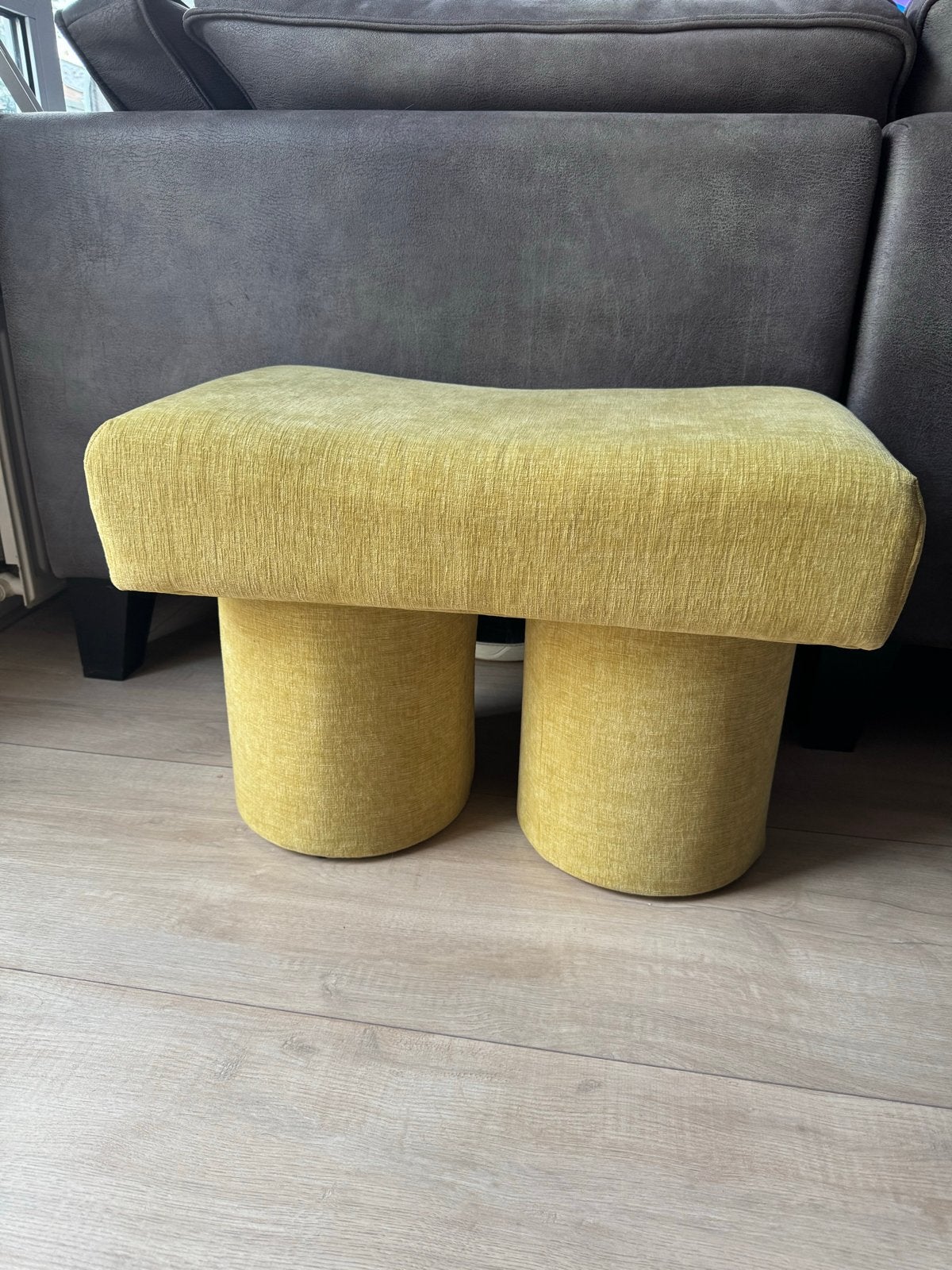 Poef Ollie Lime Groen Loods 5, Nieuw, 50 tot 75 cm, 75 tot 100 cm, Ophalen of Verzenden