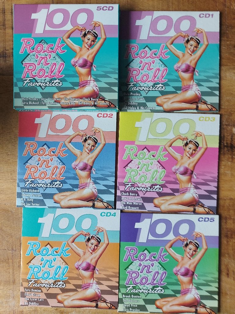 5 CD 100 Rock 'N' Roll Favourites (various) (5 CD), Ophalen of Verzenden, Zo goed als nieuw