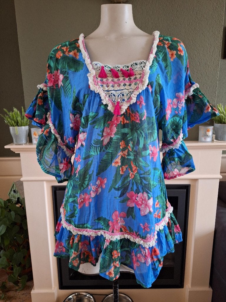 Isla Bonita prachtig top / tuniek S 36, Kleding | Dames, Isla Bonita, Zo goed als nieuw, Maat 36 (S), Verzenden