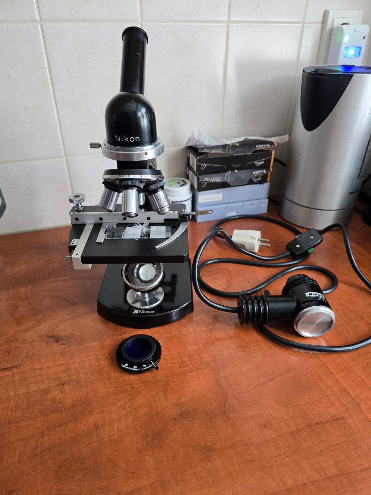 vinitage microscoop  top merk  nikon model s uit jaren 50/60, Ophalen, Minder dan 400x