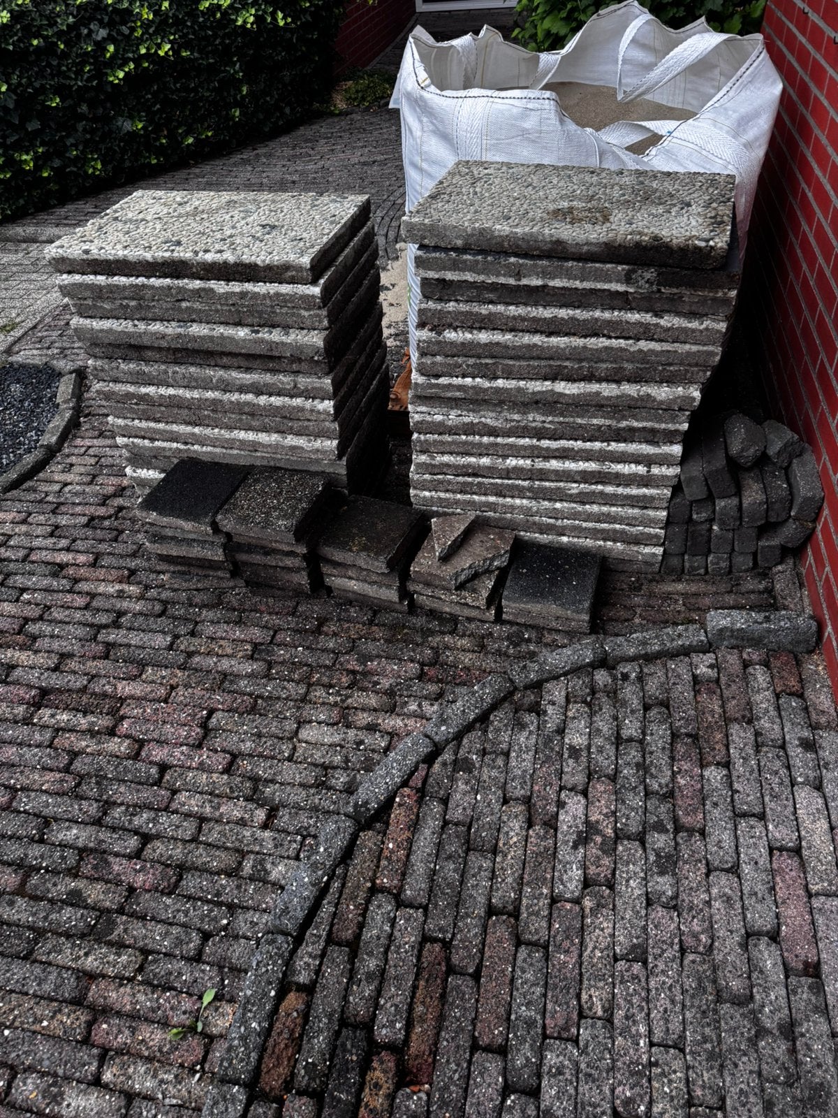 30x60 tuintegels gratis, Ophalen, Gebruikt, Overige materialen