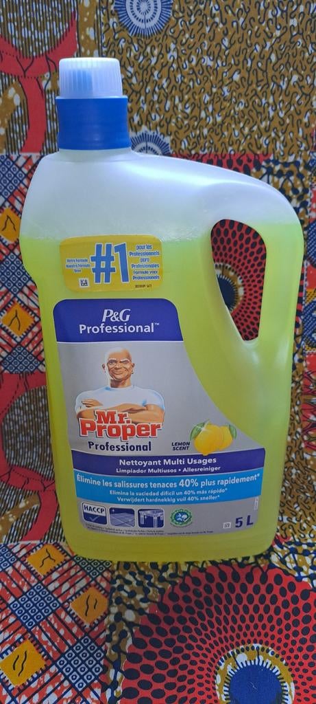 Grote Fles Mr. Proper Professional Allesreiniger Citroen 5L, Info@pg.com, P&G Professional, Schoonmaakmiddel, Ophalen