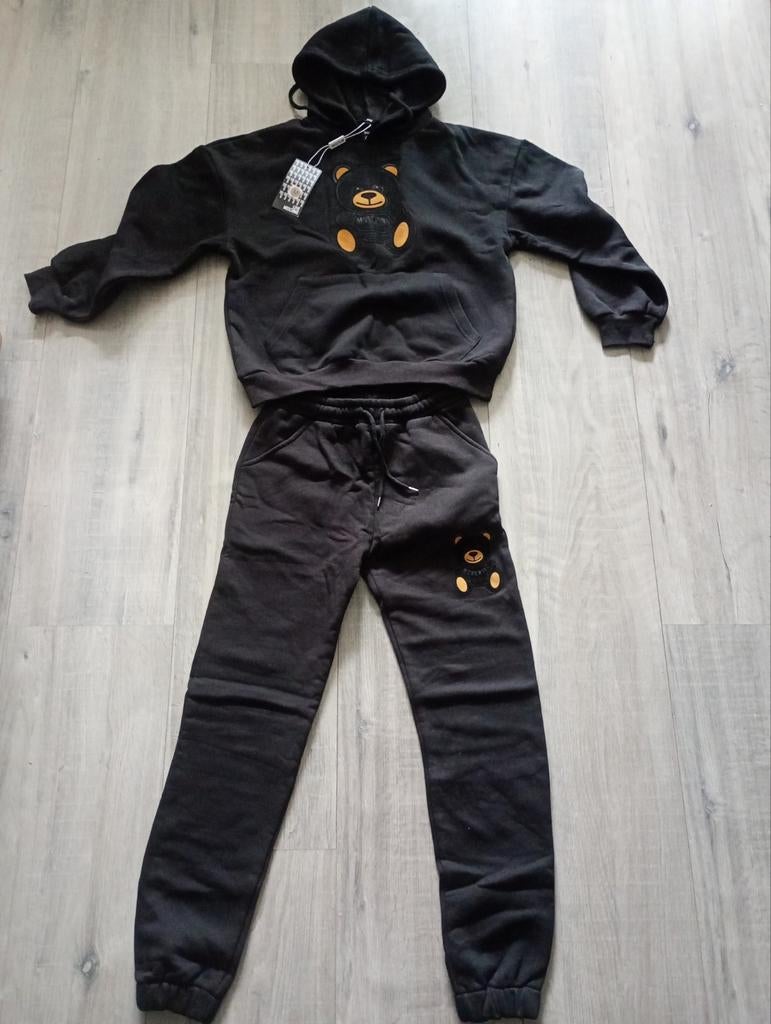 Dames trainingspak Moschino, maat S, zwart met teddybeer, Zwart, Overige typen, Nieuw, Maat 36 (S)