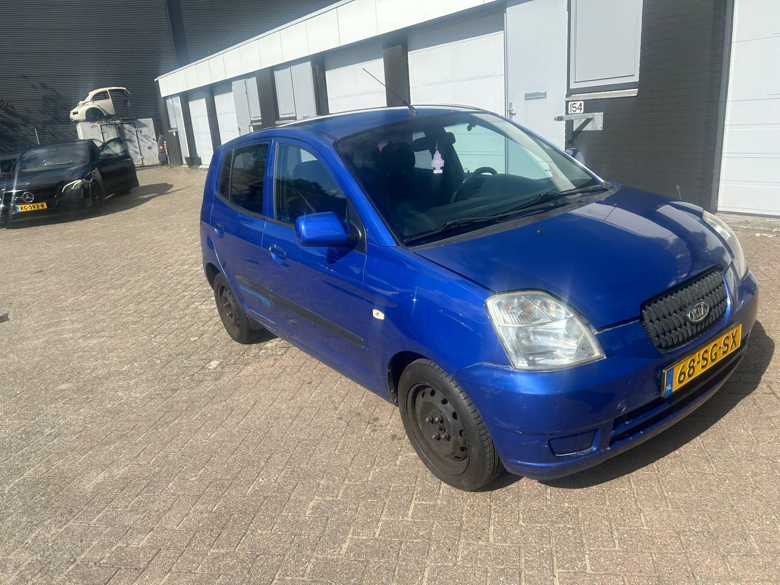 Kia Picanto 1.0 2005 Blauw, Auto's, Voorwielaandrijving, 836 kg, 4 cilinders, 61 pk