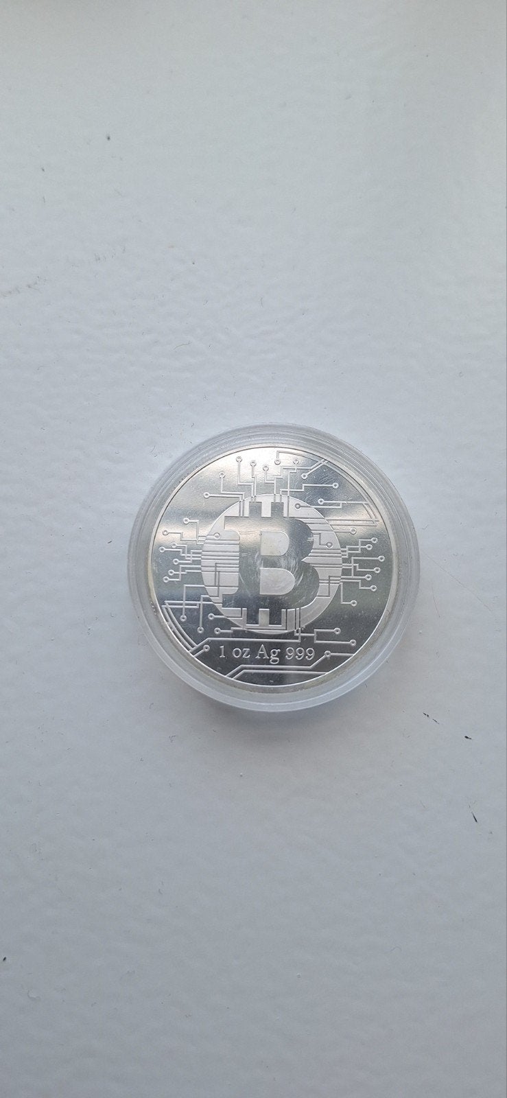 Tsjaad Bitcoin 1 oz Zilveren Munt, Ophalen, Zilver
