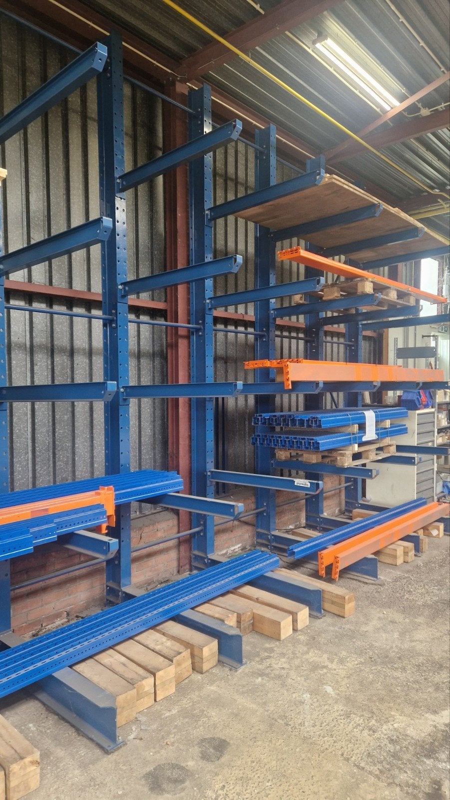 Nette draagarmstelling 5m IPE 200, 5 etages, 1200mm diep, Ophalen of Verzenden