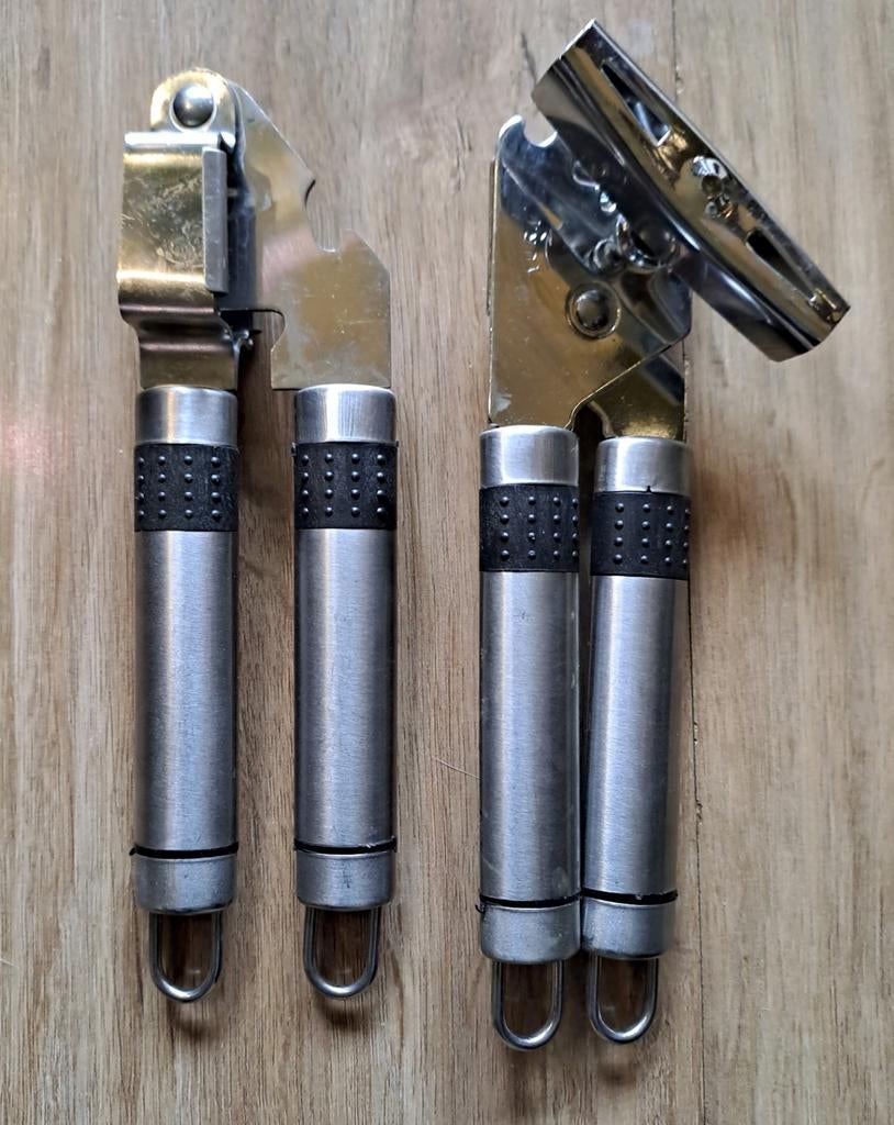 Knoflookpers en Blikopener Set, Ophalen of Verzenden, Gebruikt