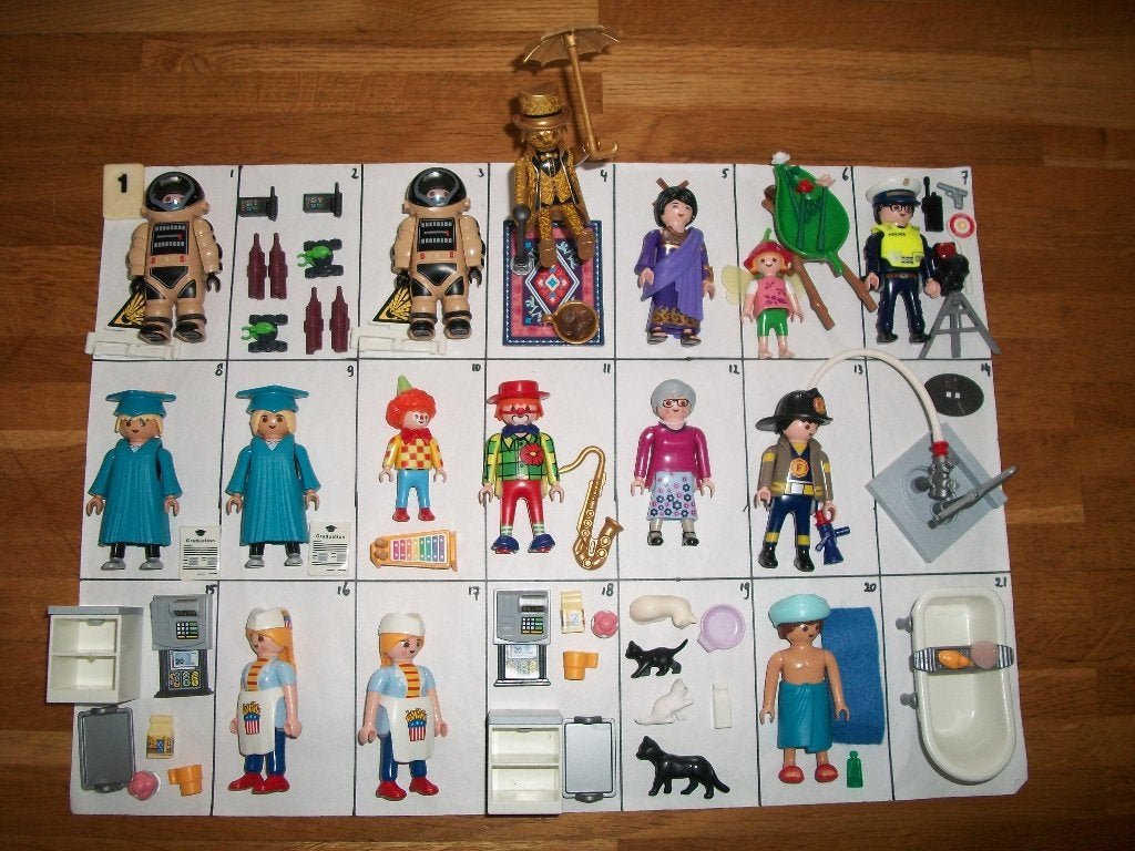 Z1 trapper/ prinses/scooter/eten/bakken/ridder/piraat/clown, Complete set, Nieuw, Ophalen of Verzenden, City life