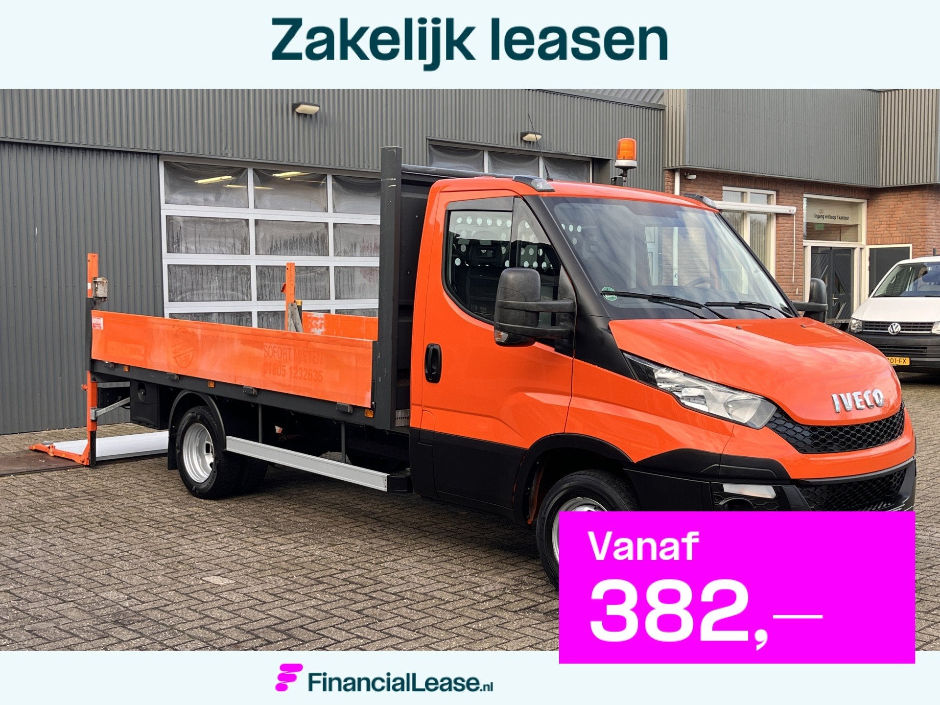 Iveco Daily 35C15 2.3 375 Trekhaak 3500kg Laadklep 500kg Nav, Gebruikt, Zwart, Iveco, 2520 kg