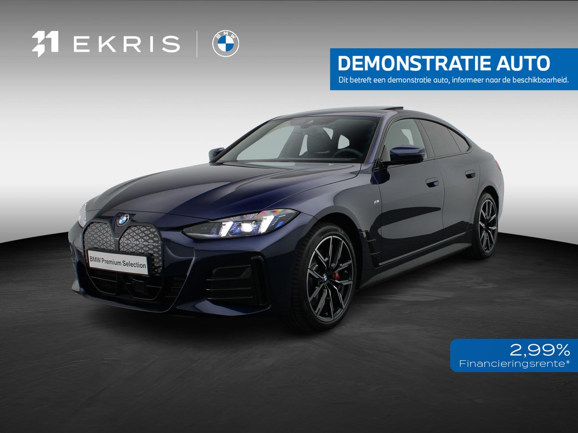 BMW i4 eDrive35 M Sport Edition | SoH 100% | Comfort Pack |, Auto's, Zwart, Met garantie (alle), Blauw, 420 min