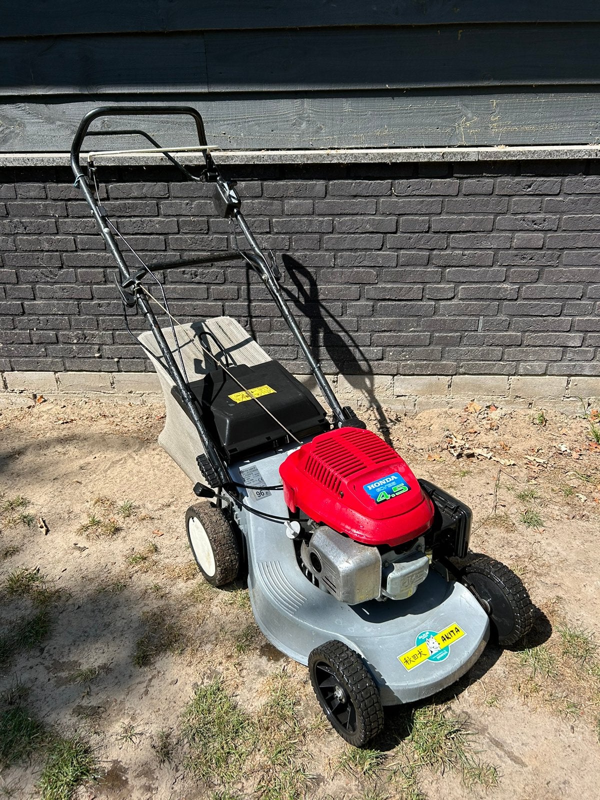 Aluminium grasmaaier met 4,5 pk Honda motor, Ophalen, Cirkelmaaier, Gebruikt, Versnellingen