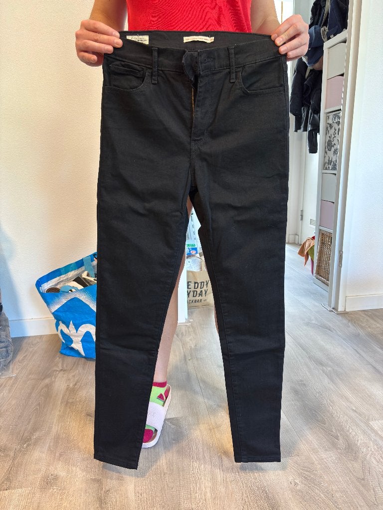 Levi's 720 High Rise Super Skinny Jeans Size 29, Blauw, Ophalen of Verzenden, Zo goed als nieuw, W28 - W29 (confectie 36)