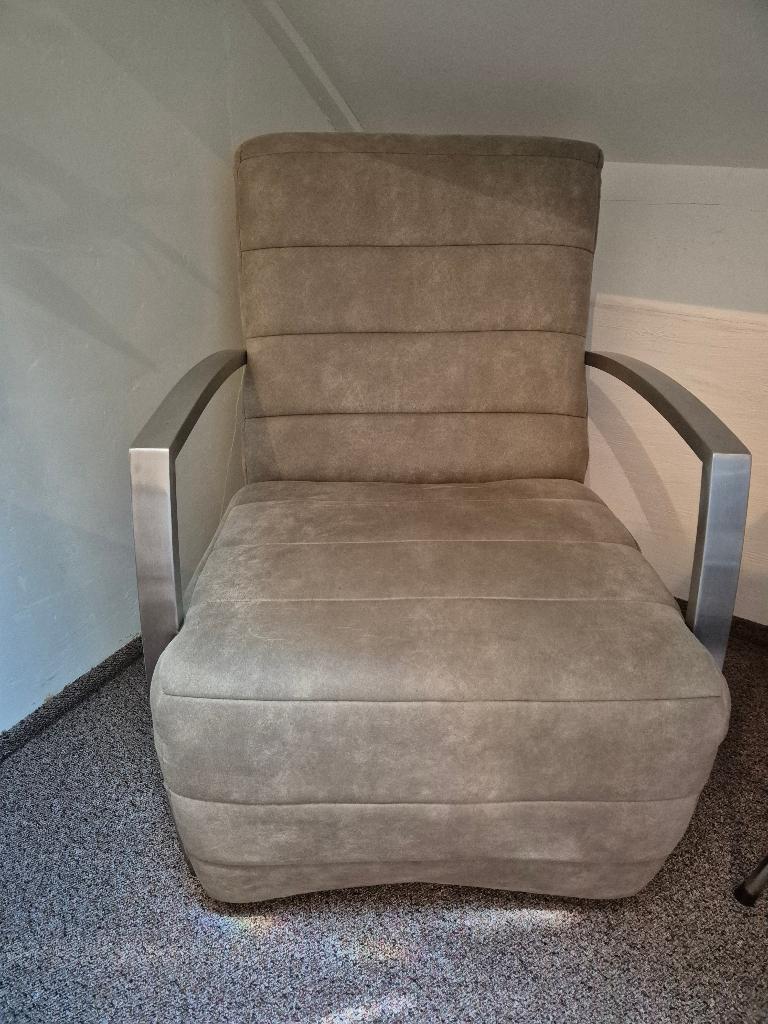 Stoffen fauteuil, Ophalen, Gebruikt, Neutraal, 75 tot 100 cm