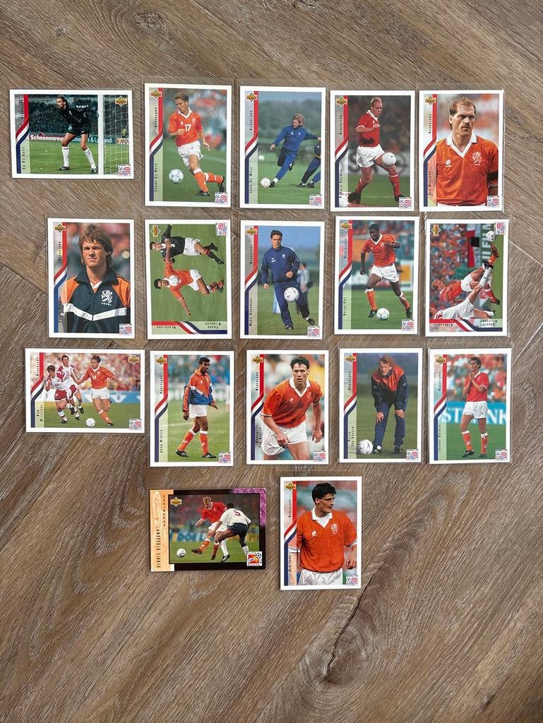 Upper Deck Spelerskaarten Nederlands Elftal, Ophalen of Verzenden, Zo goed als nieuw, Stickers en Plaatjes