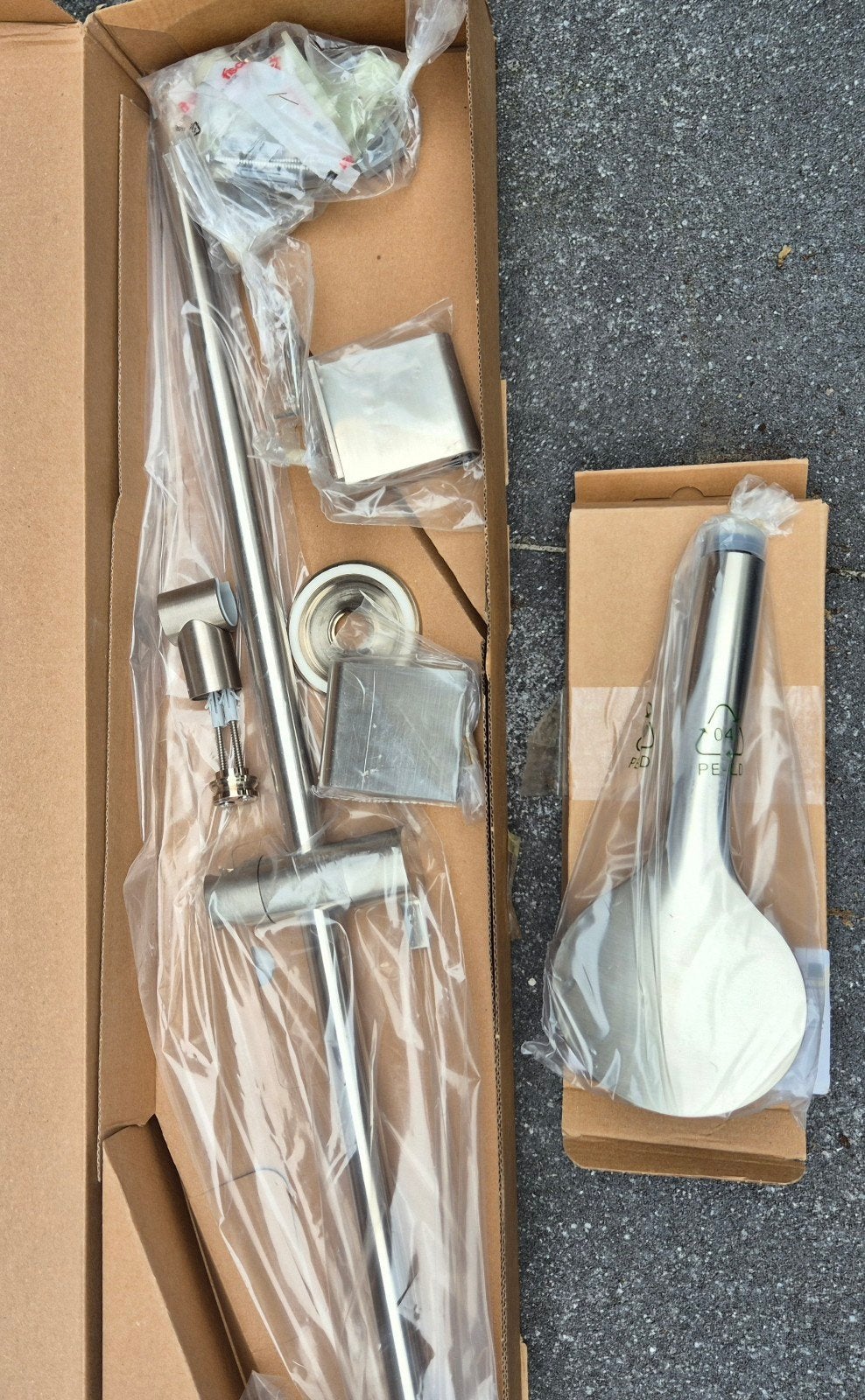 Hotbath M375 en M305 Geborsteld Nikkel GN glijstang en handd, Huis en Inrichting, Ophalen of Verzenden, Nieuw, Met douche