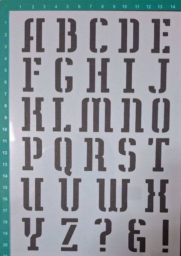 Deco stencil A5 nr 12 letter scrapbooking NIEUW, Overige typen, Onbekend, Nieuw, Ophalen of Verzenden
