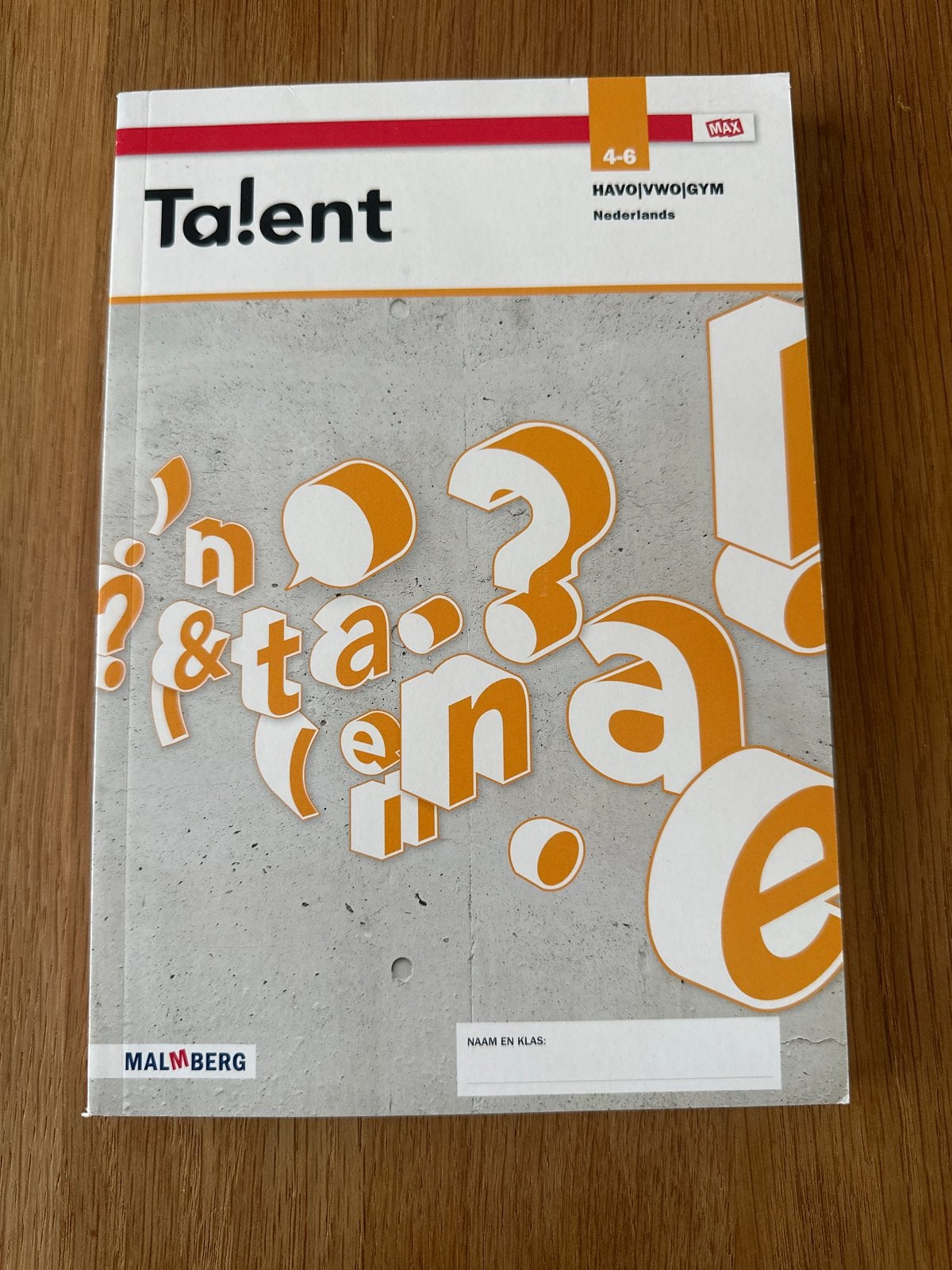 Talent Nederlands 4-6 HAVO/VWO/GYM Malmberg, Boeken, Ophalen of Verzenden, Gelezen, HAVO, Nederlands