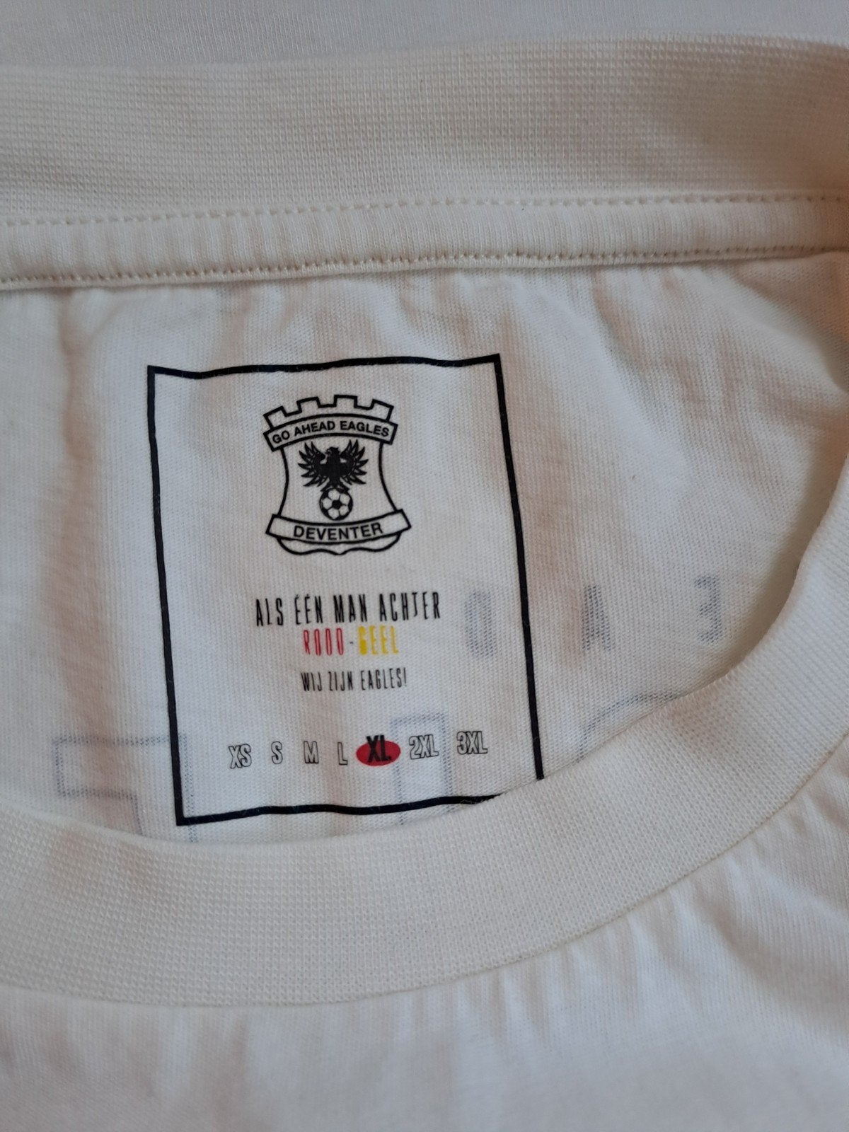 Go Ahead Eagles T-shirt - Adelaarshorst - Maat XL, Wit, Maat 56/58 (XL), Ophalen of Verzenden, Zo goed als nieuw