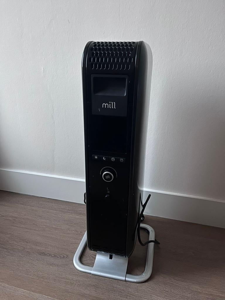 Mill AB-H1000DN BLACK - design olieradiator - 1000 Watt, Huis en Inrichting, Kachels, Ophalen, Zo goed als nieuw, Elektrisch, Overige soorten