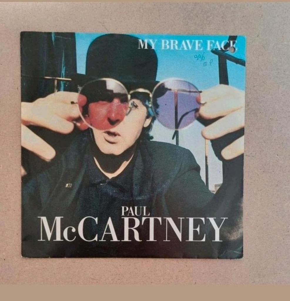 Paul McCartney  - My Brave Face, Cd's en Dvd's, Vinyl Singles, Gebruikt, Single, Pop, 7 inch, Ophalen of Verzenden
