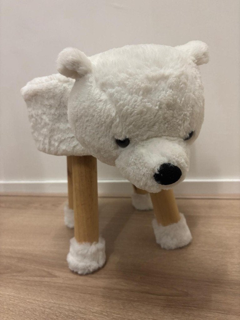 Krukje 34 cm hoog ijsbeer, Huis en Inrichting, Ophalen, Zo goed als nieuw, Hout