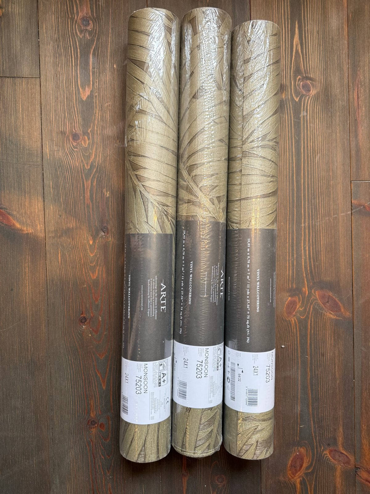 Arte Monsoon Behang - 3 Nieuwe Rollen, Bladeren, Overige typen, Natuurlijk, Arte