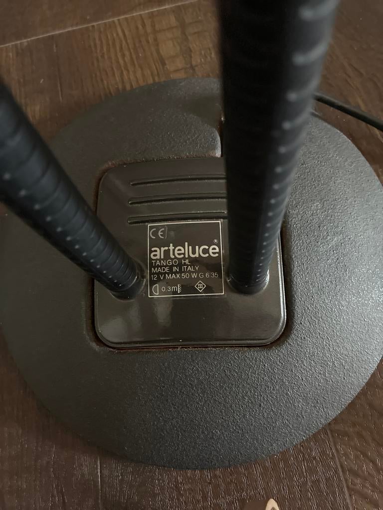 Arteluce Tango HL Bureaulamp - Vintage Design, Ophalen, Gebruikt, Glas