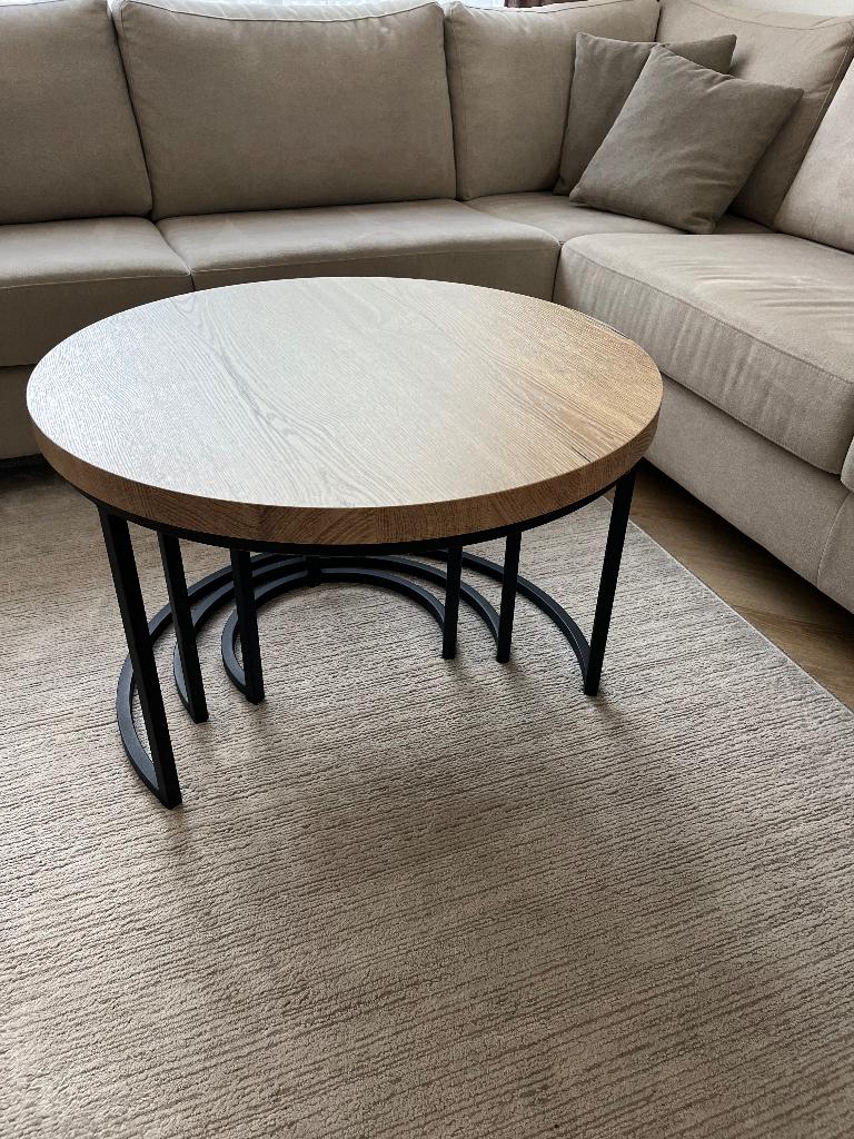 Salontafel eikenhout- zo goed als nieuw, Ophalen, 100 tot 150 cm, 50 tot 100 cm, Zo goed als nieuw