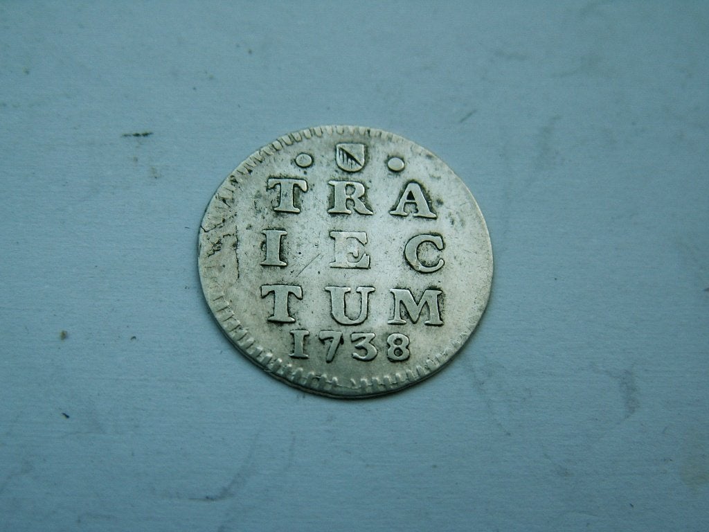 UTRECHT.  Bezemstuiver - 1738, Postzegels en Munten, Munten | Nederland, Vóór koninkrijk, Verzenden, Zilver, Overige waardes