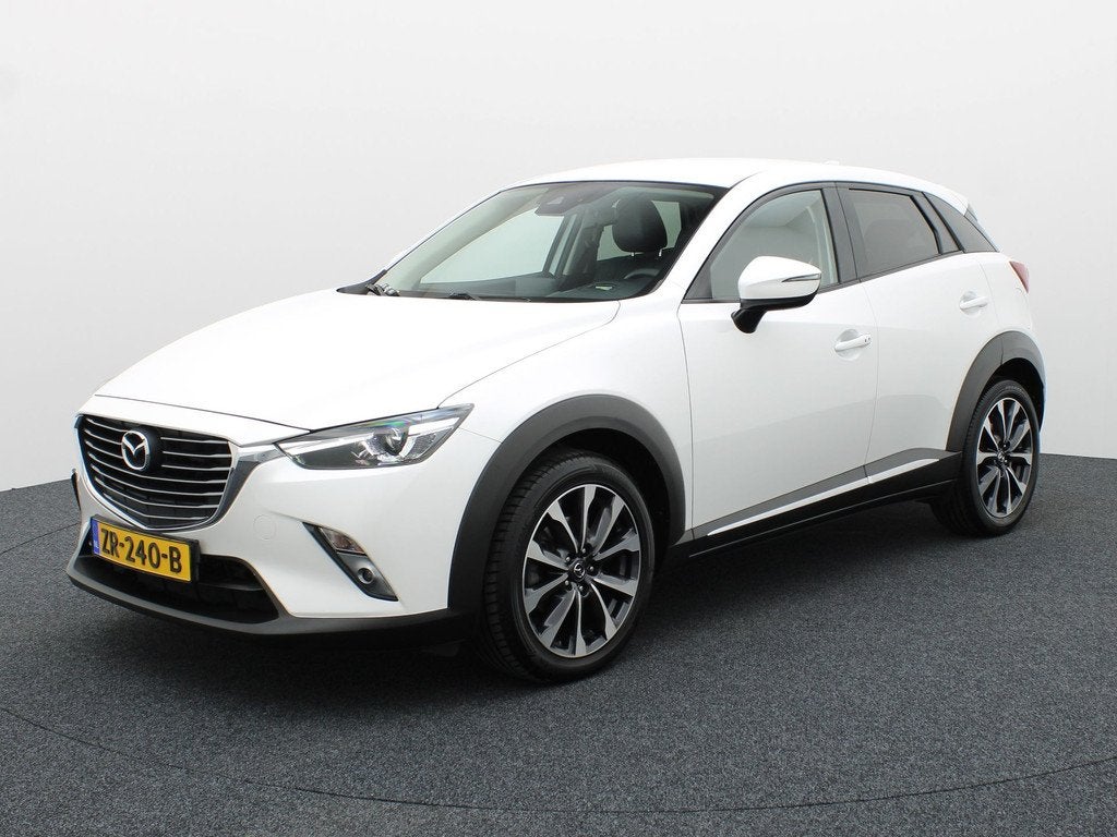 Mazda CX-3 2.0 SkyActiv-G 120 GT-M Line | Trekhaak | Camera, Auto's, Mazda, 4 cilinders, Leder en Stof, Wit, SUV of Terreinwagen