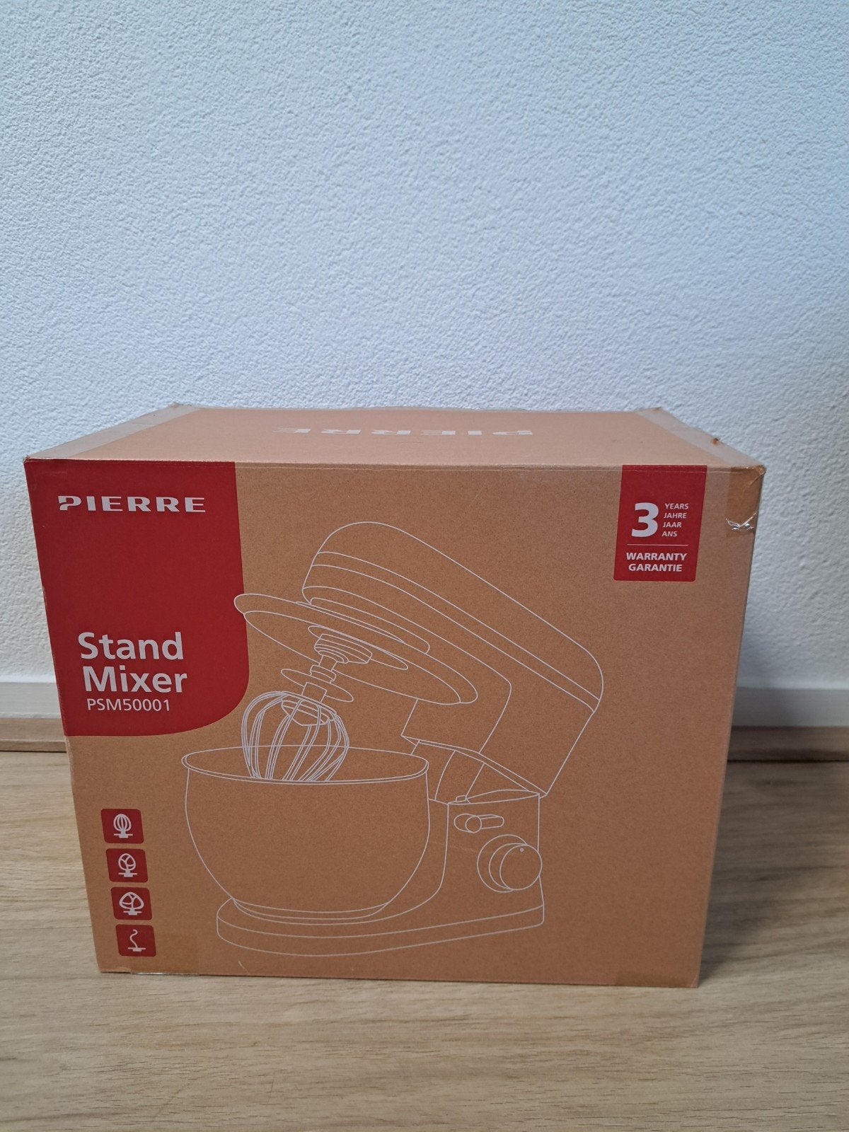 Nieuwe Pierre Stand Mixer PSM50001 - Zwart, Ongebruikt, 2 tot 3 liter, Ophalen of Verzenden, Nieuw, 3 snelheden of meer