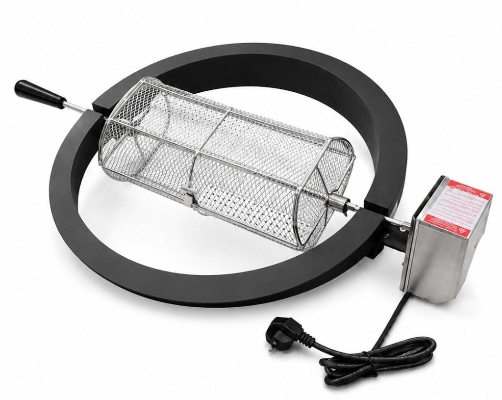 Kamado Rotisserie 21 Inch Large draaispit + ronde rvs basket, FUZHOU ROAD, Nieuw, Ophalen of Verzenden, STEEL EGG