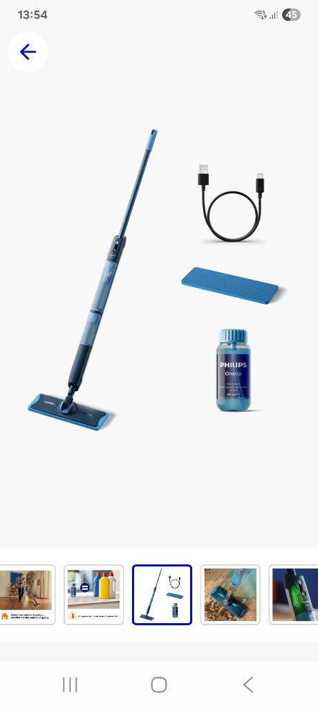 Philips one upp, Ophalen, Zo goed als nieuw, Stoomreiniger