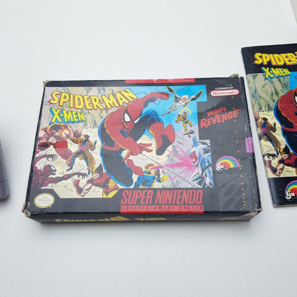 Spider-Man & the X-Men: Arcade’s Revenge – SNES (USA Versie), Nintendo, Zo goed als nieuw, Support@nintendo.com, 11-1 Hokotate-cho, Kamitoba, Minami-ku
Kyoto 601-8501
Japan