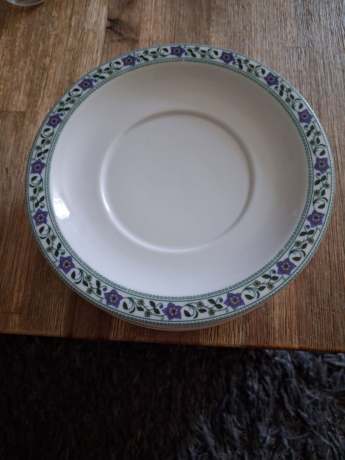 4 Gebaksbordjes met Bloemmotief, Huis en Inrichting, Keuken | Servies, Ophalen of Verzenden, Zo goed als nieuw, Bord(en), Klassiek