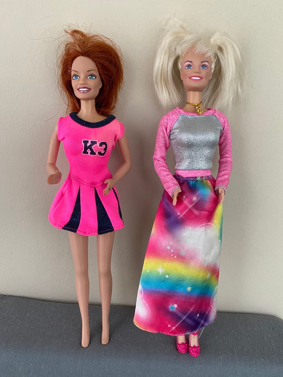 2 x vintage pop spice girls 90 s Barbie clone, Verzenden, Zo goed als nieuw, Barbie