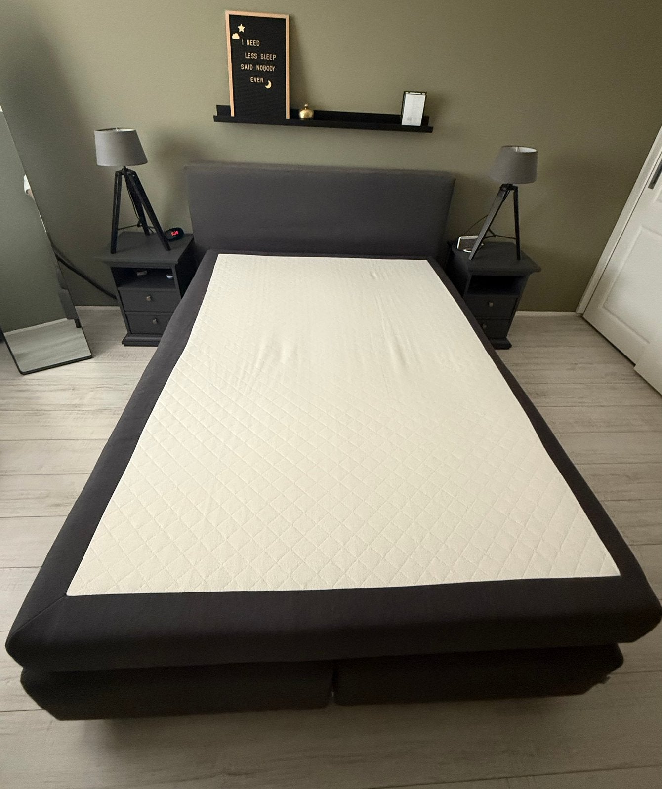 Boxspringbed Karlsson 140x200 met nachtkastjes, Ophalen, Tweepersoons, 140 cm, 200 cm