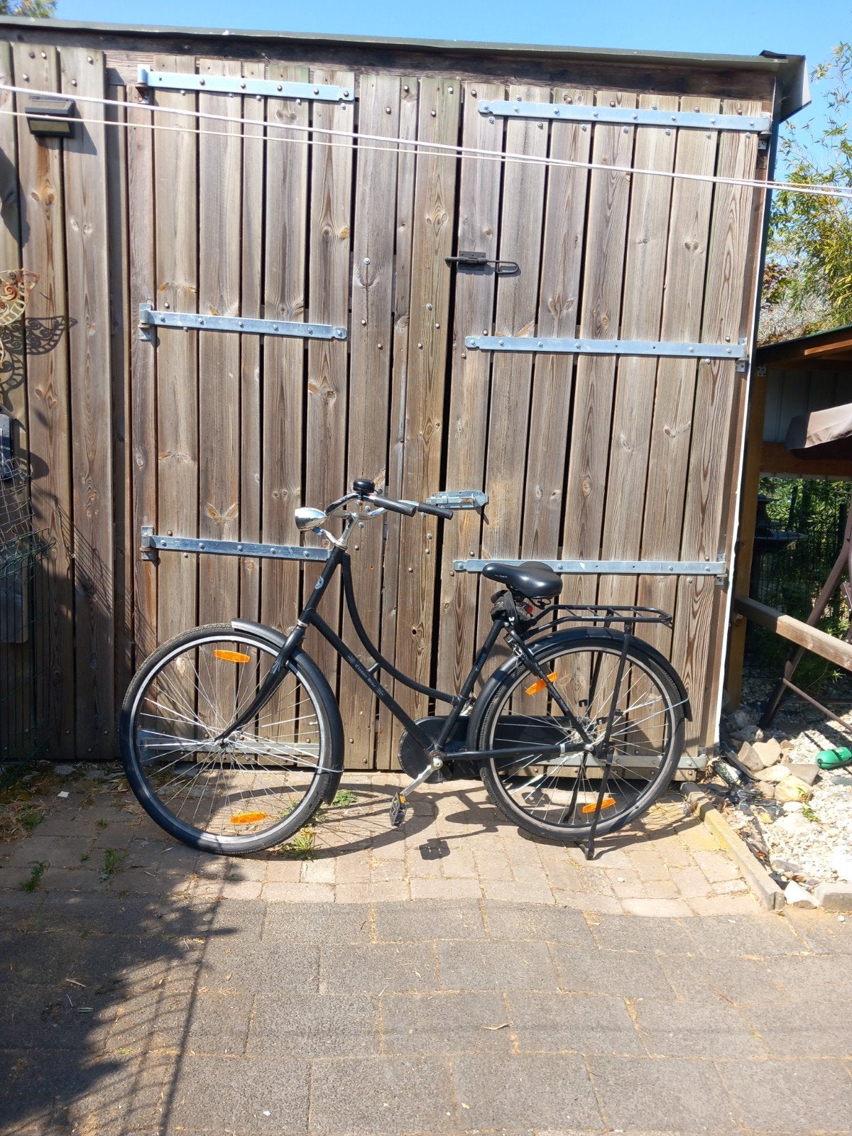 Nette zwarte Omafiets met terugtraprem, Terugtraprem, Gebruikt, 50 tot 53 cm, Ophalen