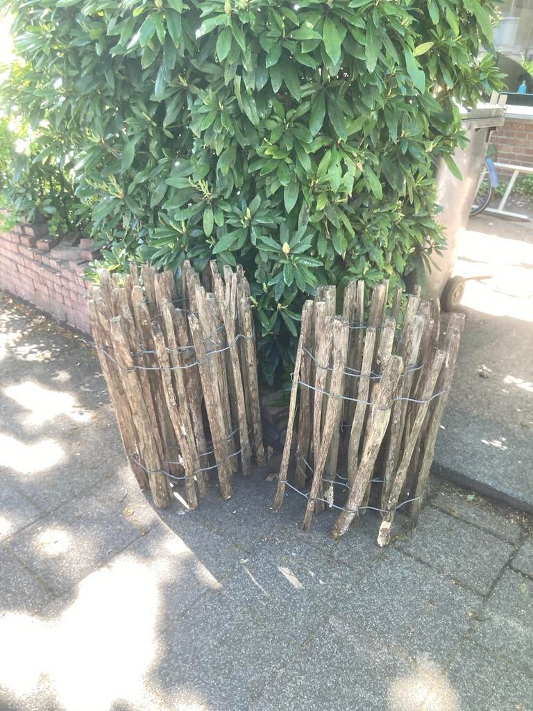 Schaapskekjes tuinhekjes - houten hekjes, Tuin en Terras, Ophalen, Gebruikt, Hout, Tuinhek