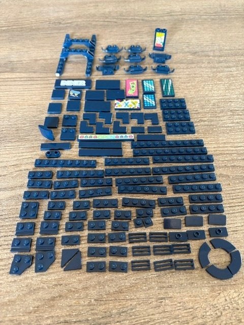 lego friends, moc div.  basis plaatjes blauw (zie foto's), Kinderen en Baby's, Ophalen of Verzenden, Zo goed als nieuw, Losse stenen