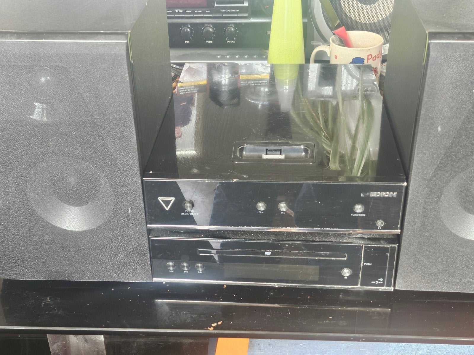 Medion Microset met DVD-speler en speakers, Gebruikt, Dvd-speler, Microset, Ophalen
