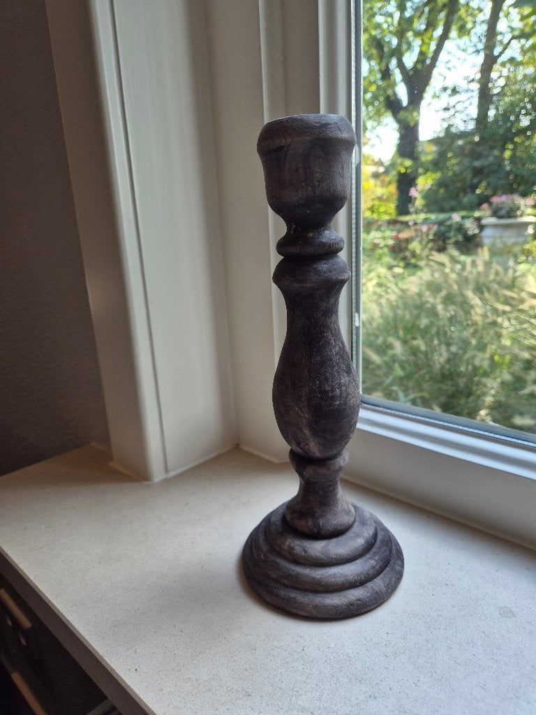 Kaarsenstandaard by Mooss, Huis en Inrichting, Gebruikt, Ophalen of Verzenden, 29 cm, Grijs