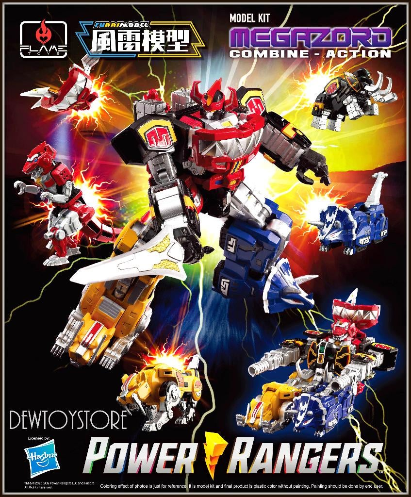 [Pre-order] Flame Toys Hasbro Furai Model - MMPR - Megazord, Verzenden, Nieuw