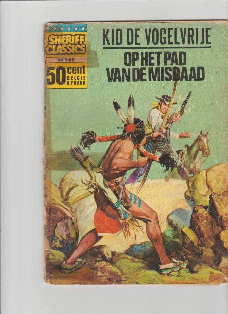 Sheriff Classics nr 940 - Kid de Vogelvrije, Boeken, Stripboeken, Eén stripboek, Ophalen of Verzenden, Onbekend, Gelezen